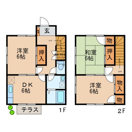 手島様貸家の物件間取画像